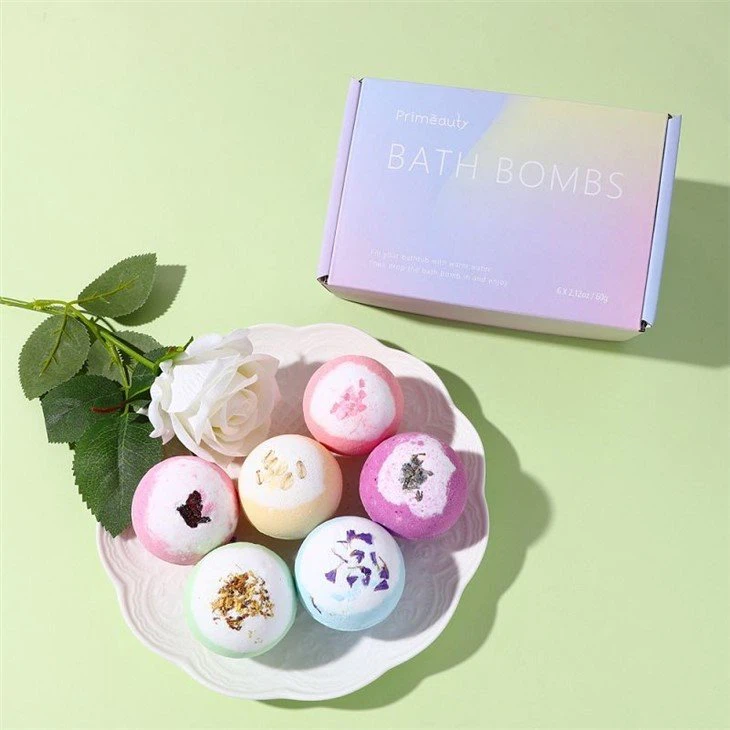 colorful bath bombs