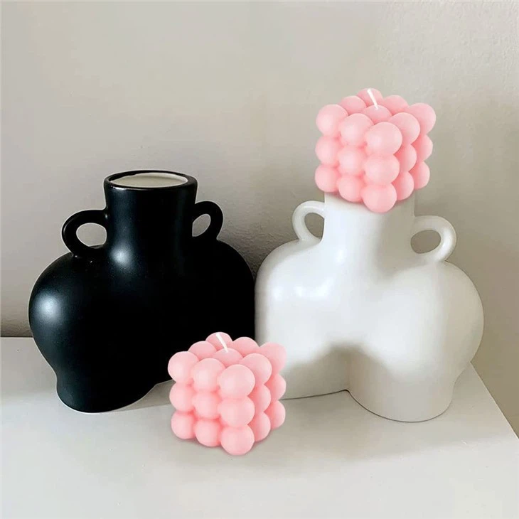 Cube Bubble Candle